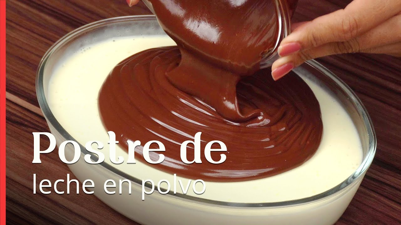 Postre helado de leche en polvo, ¡súper fácil y rápido! ¡Solo mezcla y listo!