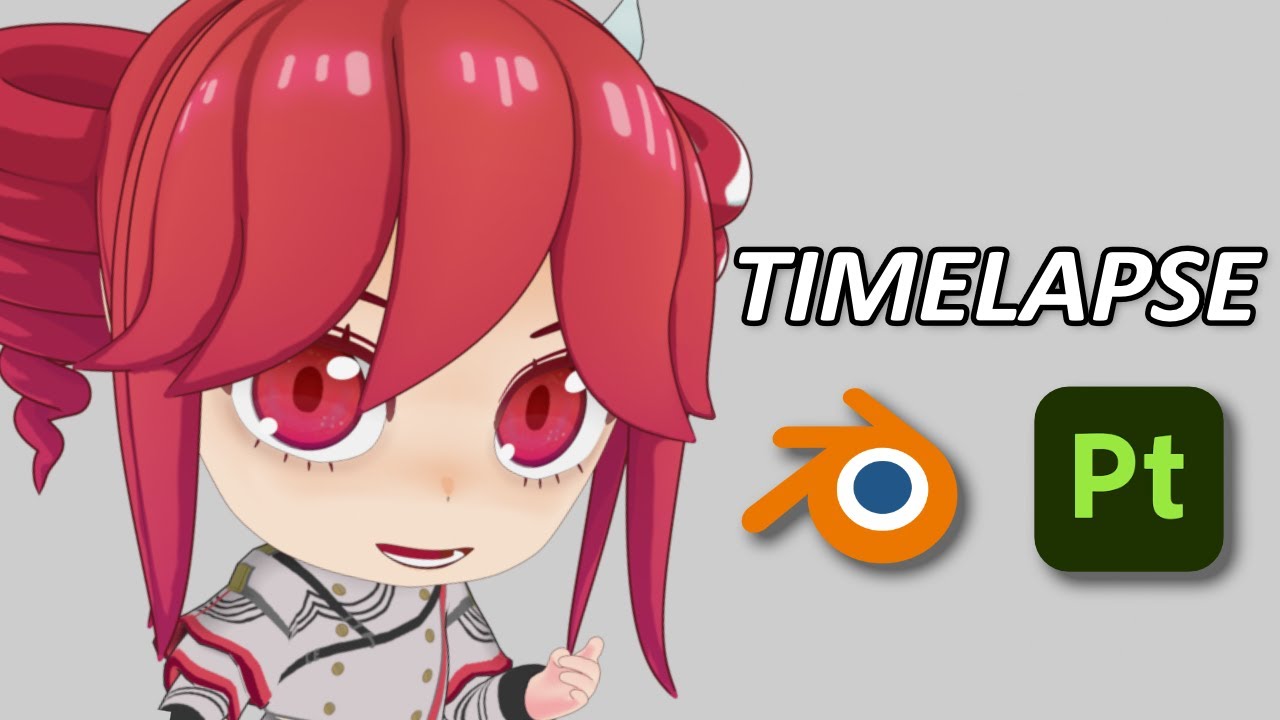 Making a Chibi Teto Model In Blender (Timelapse)