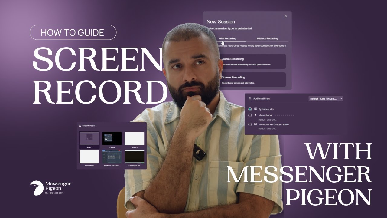Screen Recording with Messenger Pigeon