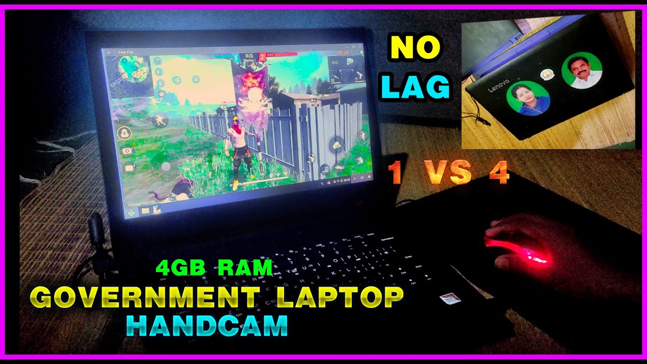 🔥GOVERNMENT LAPTOP FREE FIRE GAMEPLAY TAMIL.HOW TO PLAY FREE FIRE IN GOVERNMENT LAPTOP IN SMOOTH