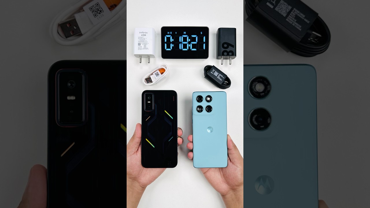 Infinix GT 30 Pro 5G vs Motorola Edge 60 Fusion Charging Test 