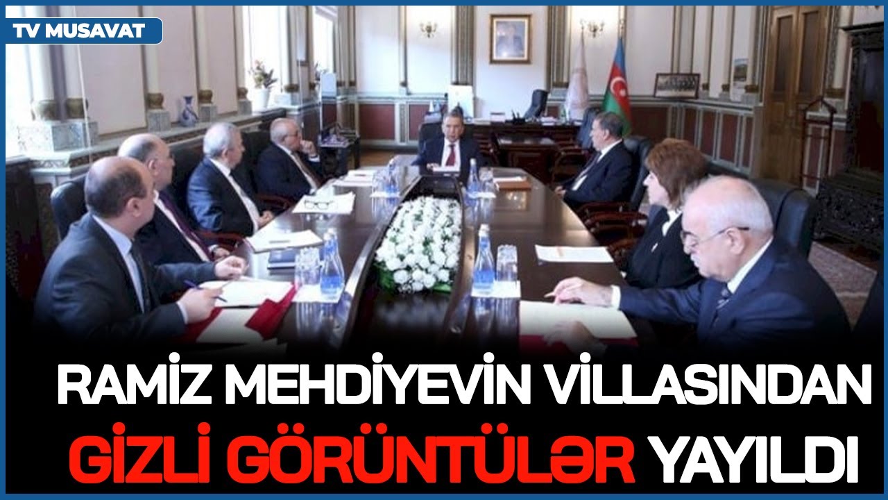 Ramiz Mehdiyevin villasından GİZLİ GÖRÜNTÜLƏR yayıldı: iclas zalı yaradıb,  60 nəfəri bir yerə yığıb