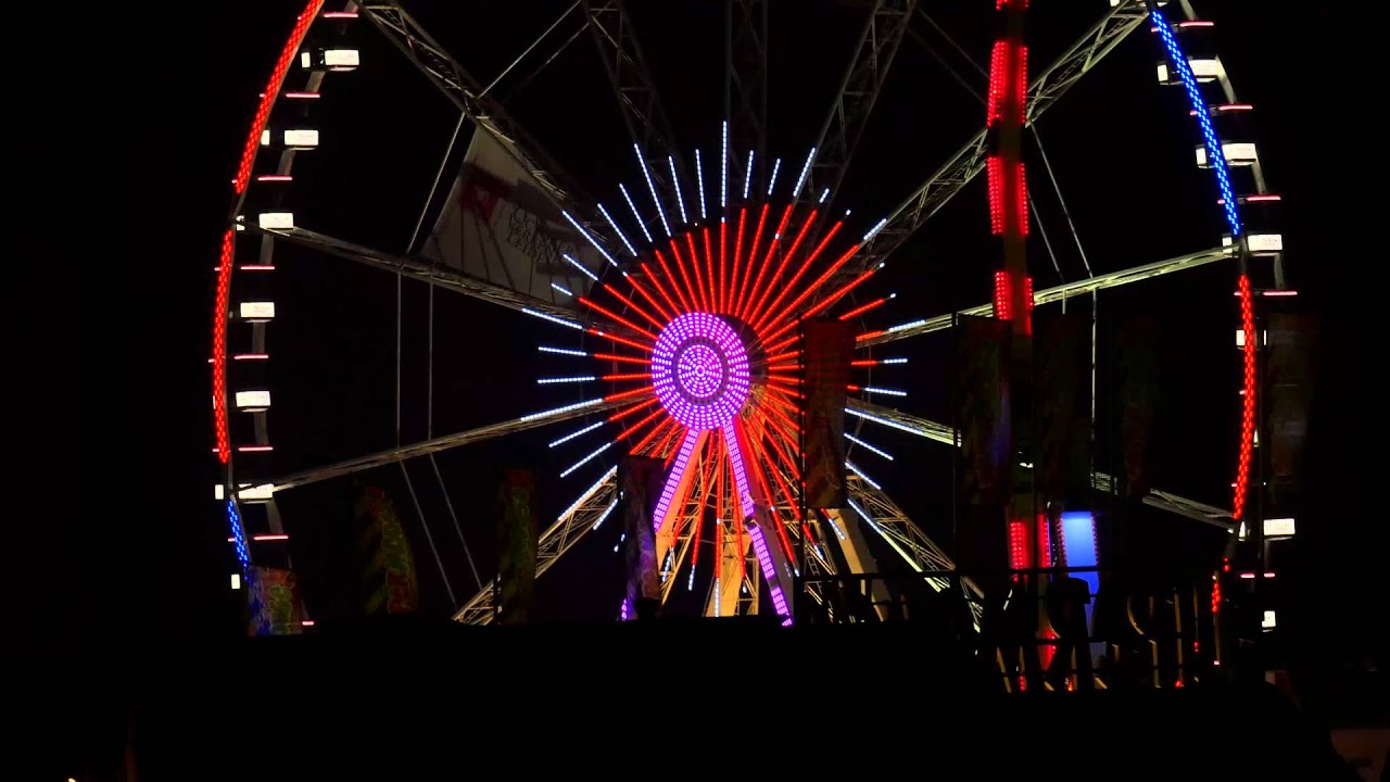 Leiden, 3 oktober 2015 kermis reuzenrad (4K)