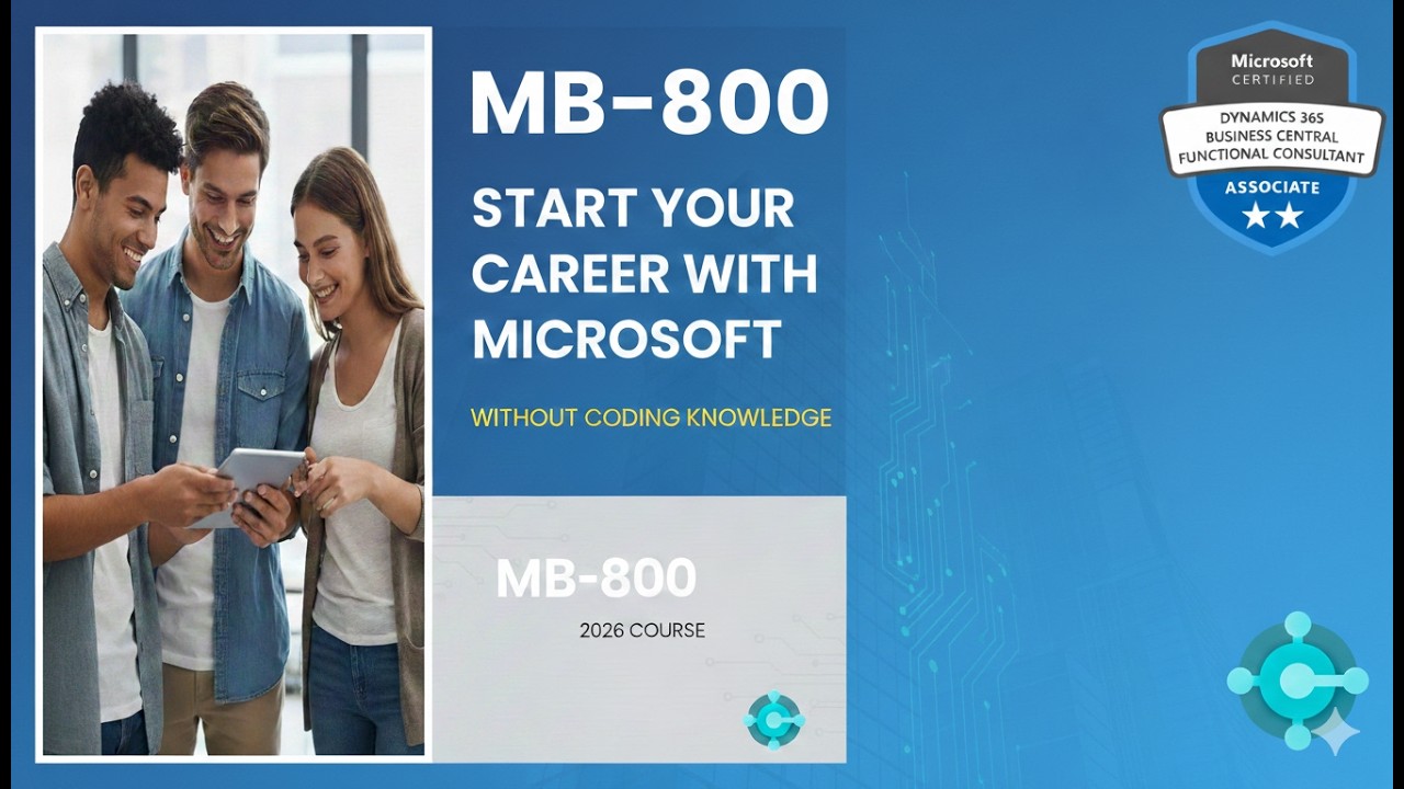 Microsoft Business Central Training for Career Switch (No Coding) | ERP Job Ready Course