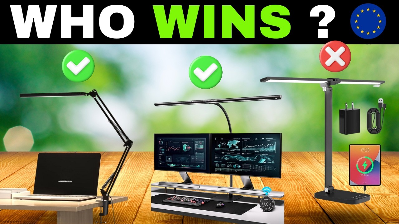 ✅ 7 Best LED Desk Lamps in Europe [2026]💡for Study & Work From Home