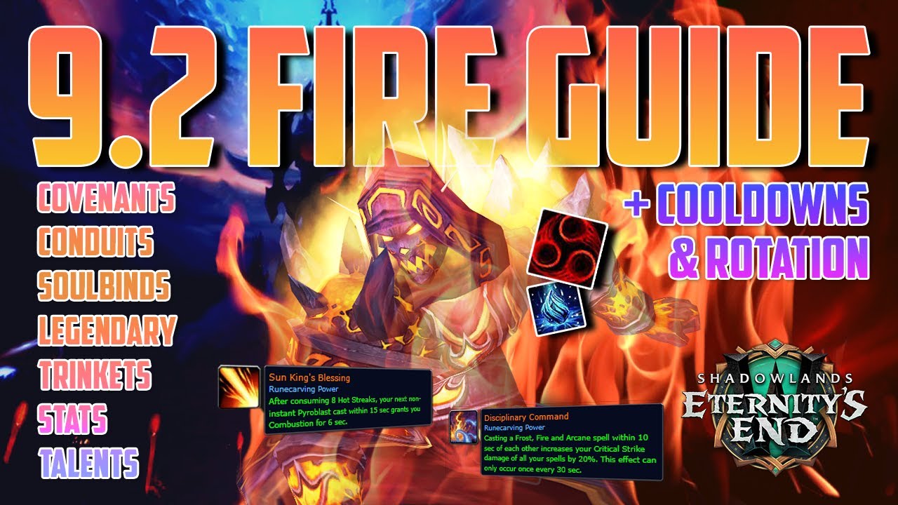 SKB FIRE MAGE GUIDE 9.2 | Best rotation, legendaries, & more in World of Warcraft Shadowlands 9.2