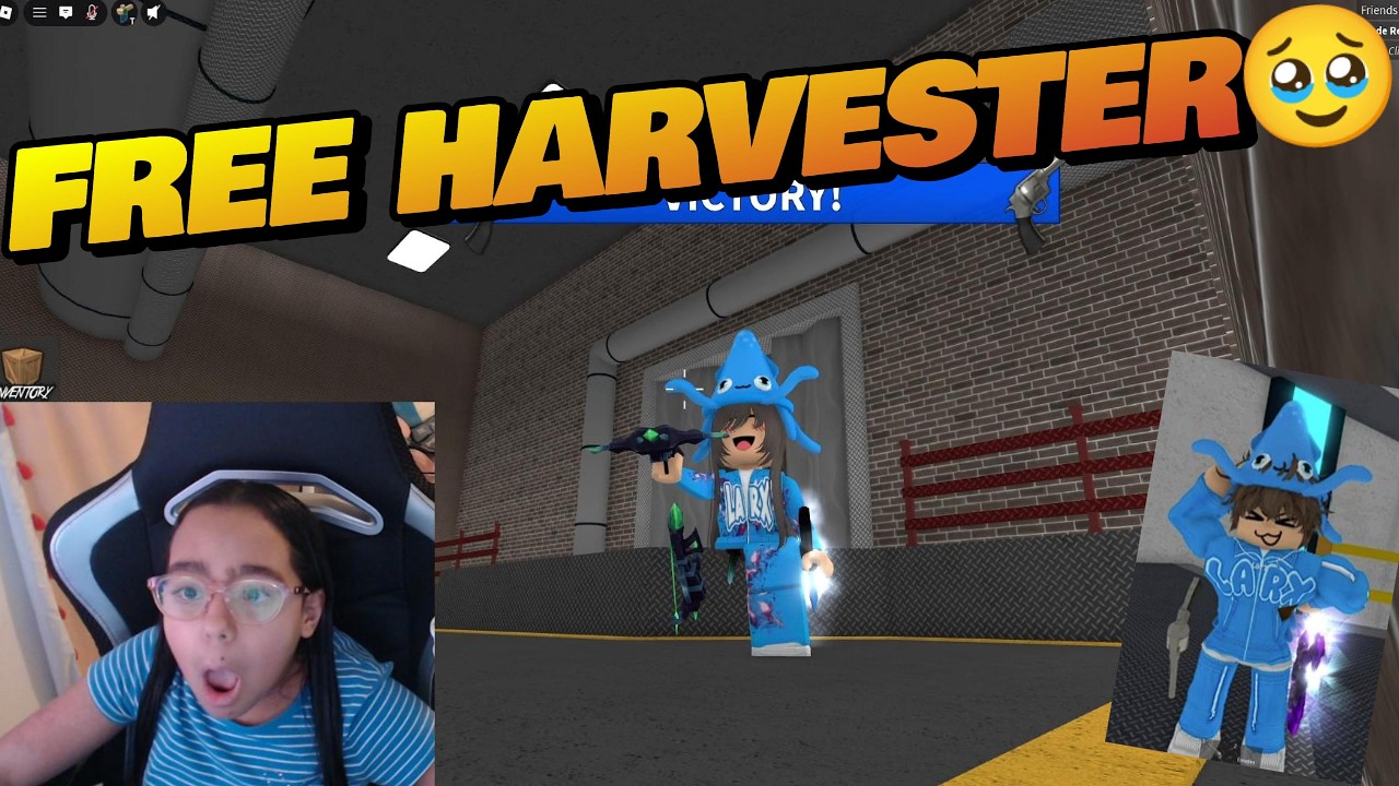 I MET Larx, Justin & Baldcutg IN Roblox MM2!? 🥹 Larx Gave Me a Harvester!