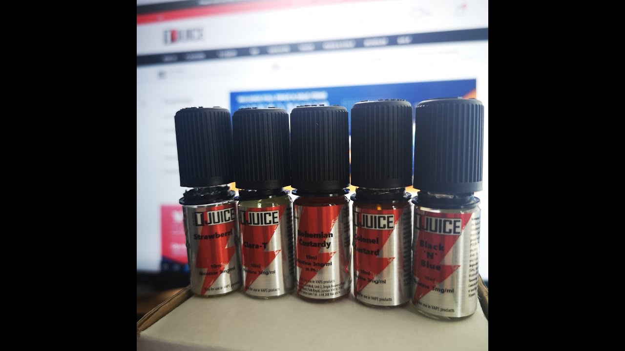 Juice Review - 5 Flavours from T-Juice