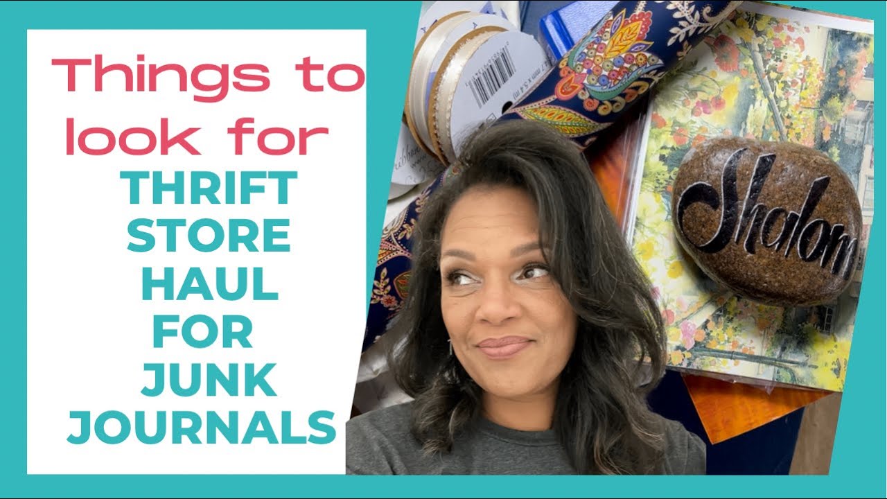 WHAT to look for at the Thrift Store for Junk Journals. Thrift store haul.
