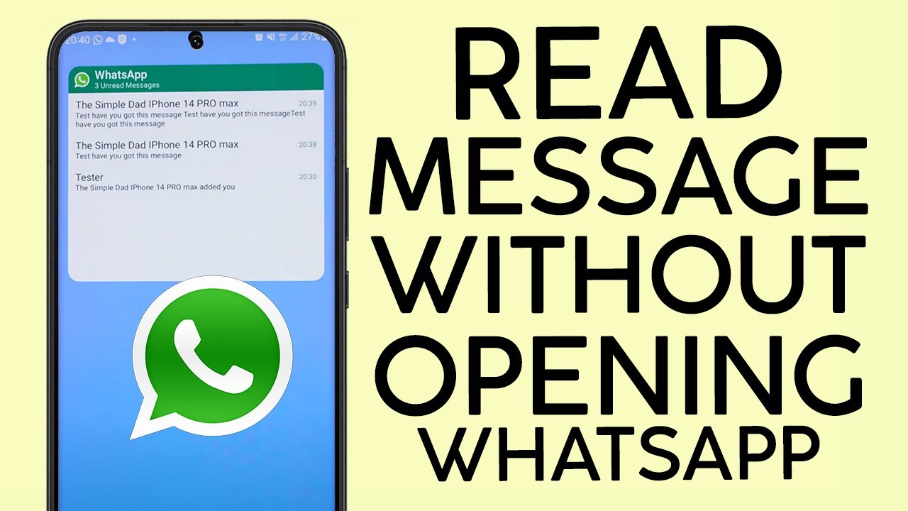 How to Read Whatsapp Messages Without opening it | Whatsapp Widget Android 2023