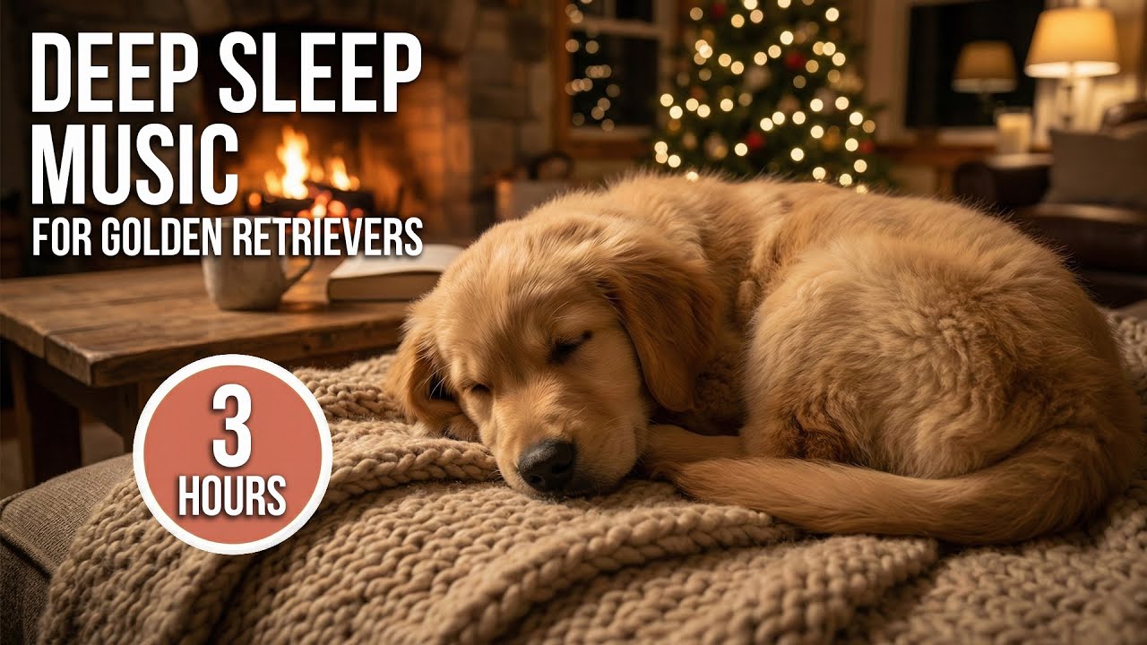 Calming Music for Golden Retrievers 🐶 Stop Hyperactivity & Anxiety (3 Hours)