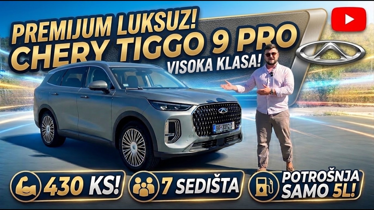 CHERY TIGGO 9 PRO! 7 SEDI&Scaron;TA /430KS / TRO&Scaron;I 5L