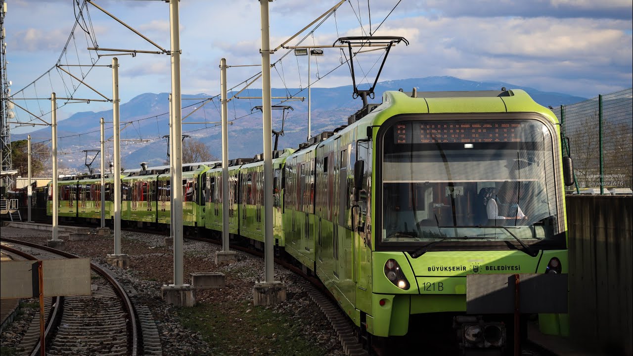 BursaRay Bursa Metrosu - Bombardier setinin Uludağ Üniversitesi kuyruk hattına geçişi