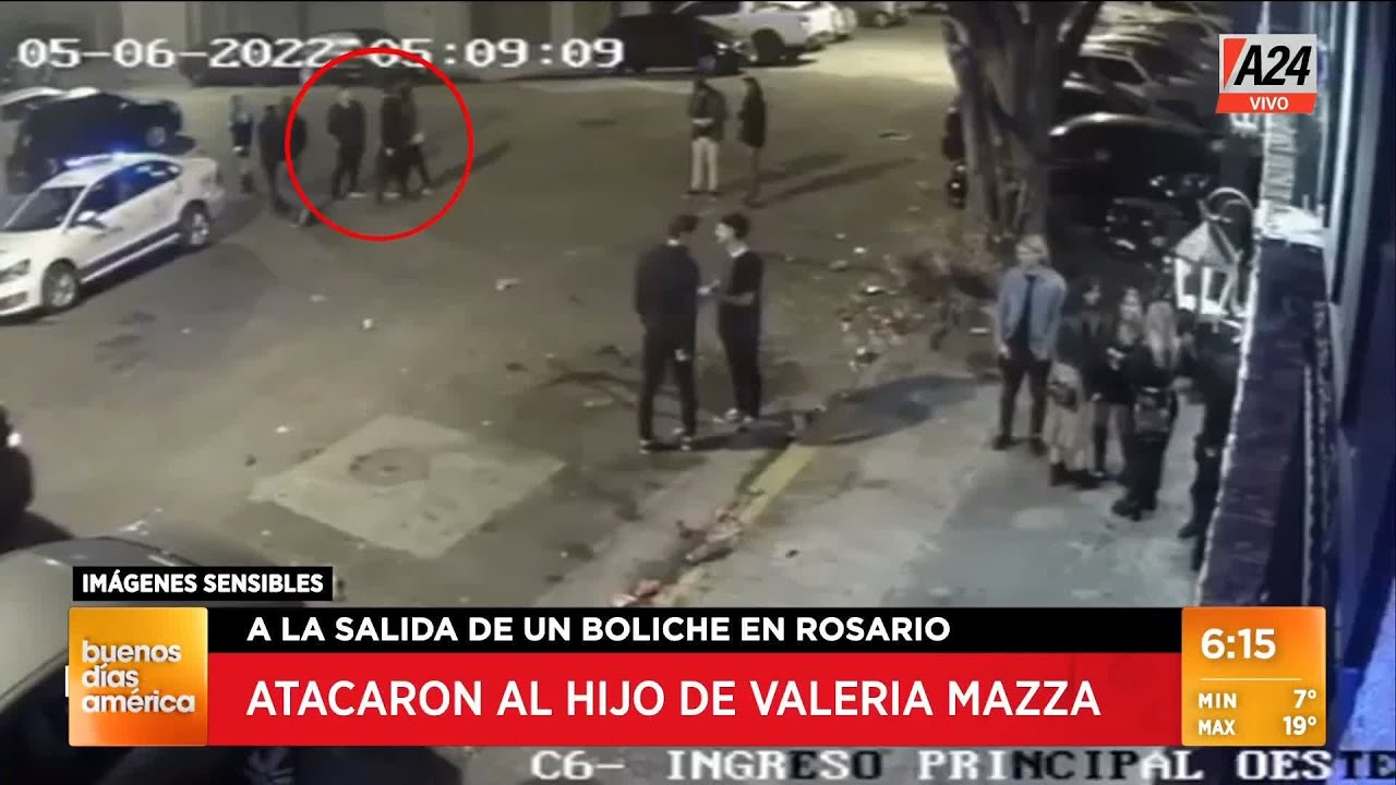 Así atacaron al hijo de Valeria Mazza a la salida de un boliche I A24