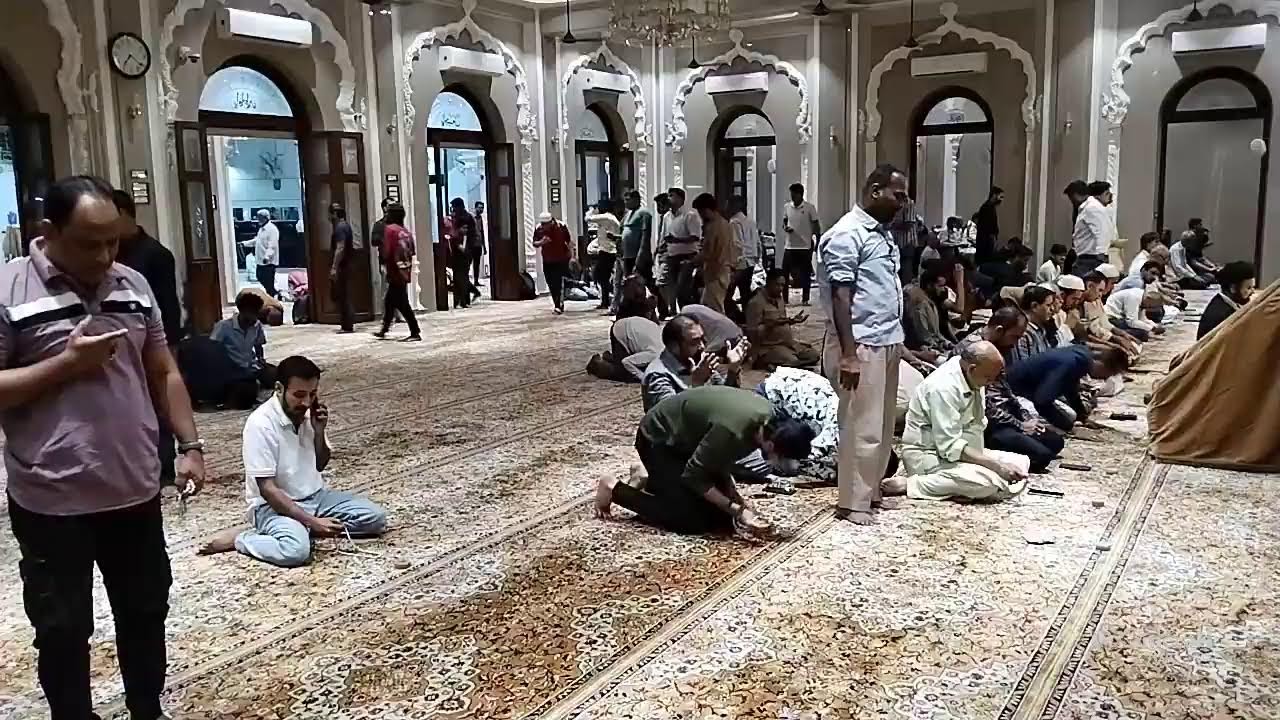 AZAN NAMAZ E MAGRIB ISHA 6: 57 PM KHOJA SHIA ISHNA ASHARI JAMA MASJID MUMBAI