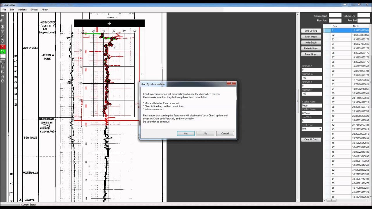 Digitize Large Log Chart Graphs Fast with Log Evolve