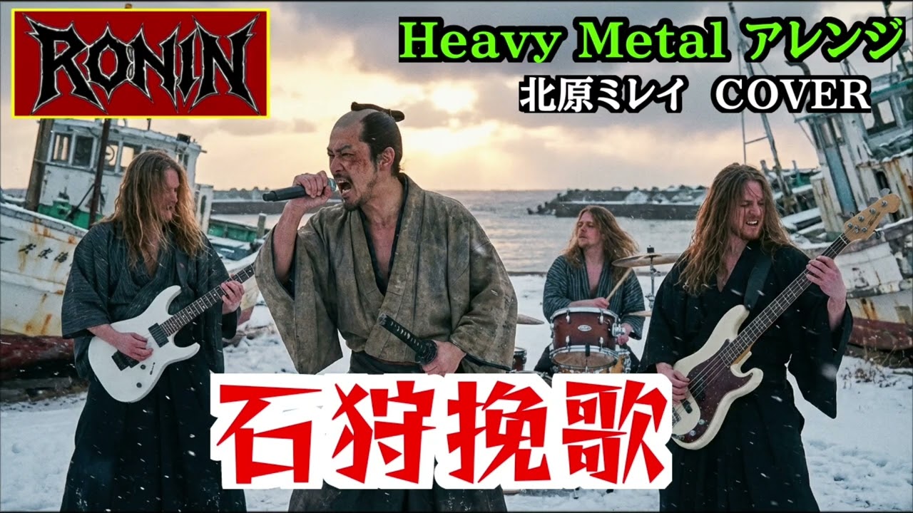 石狩挽歌 メタルカバーRONIN/ Ishikari Banka｜Japanese Enka Metal Cover｜RONIN Version AIカバー 北原ミレイ