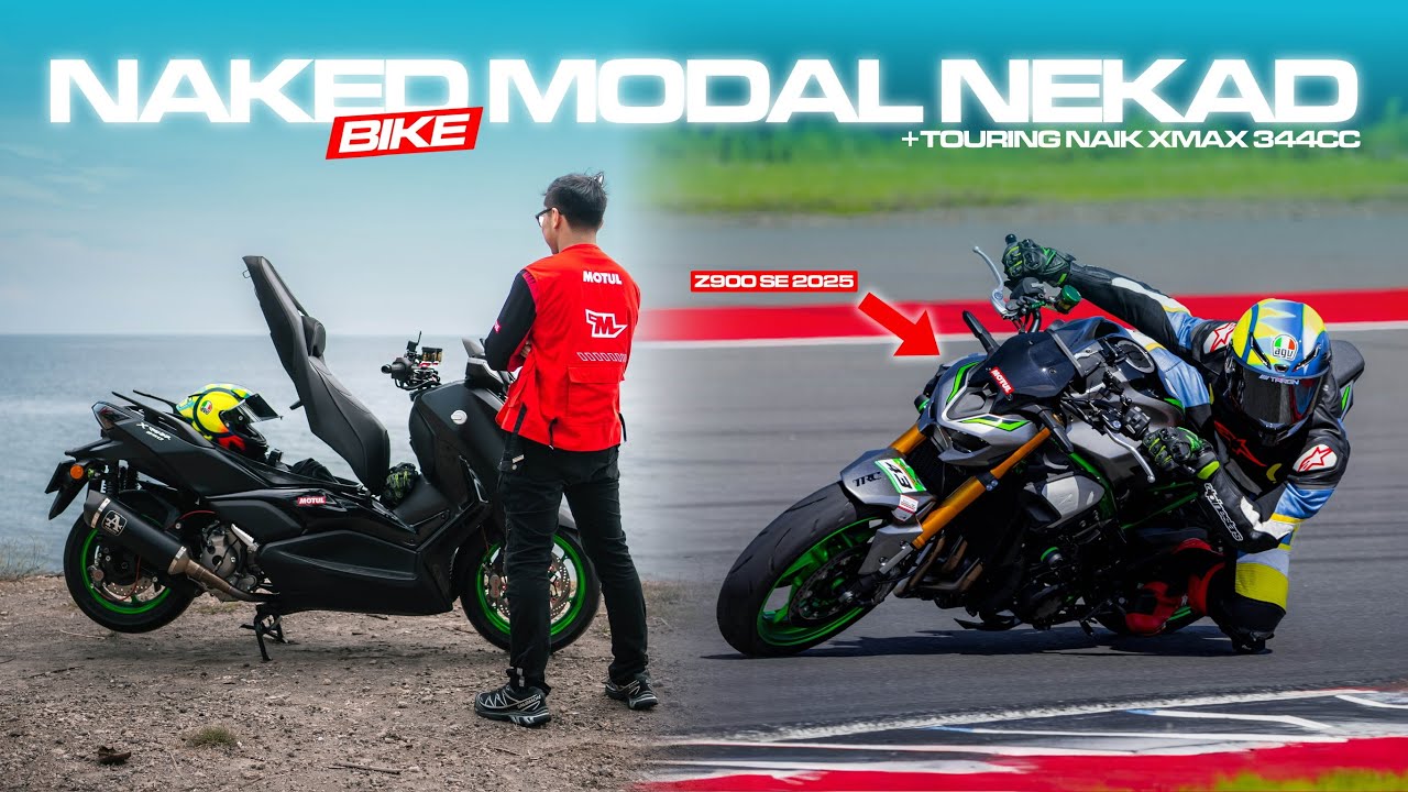 TRACKDAY NAIK NAKED BIKE⁉️ + TOURING NAIK XMAX 344CC🔥