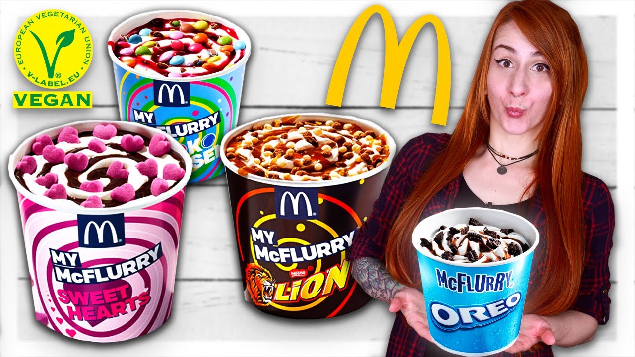 Mc Flurry Eis Selber Machen | Nur 3 Zutaten + Vegan 🍦