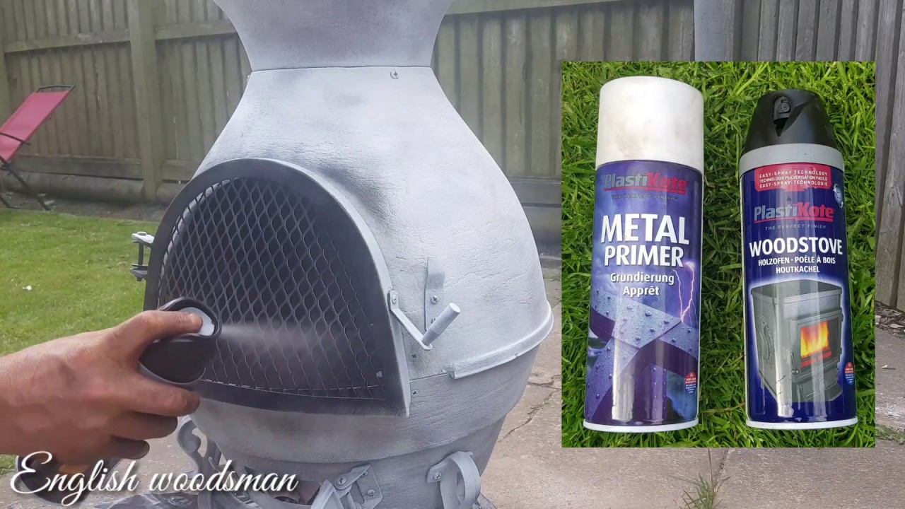 How to respray an old garden wood burner in 2 hours..