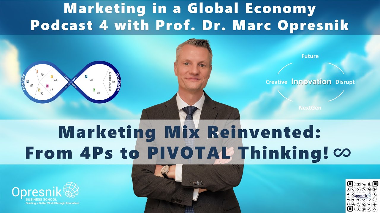 Marketing 101: From 4Ps to PIVOTAL – Master the Modern Mix! Podcast 4 with Prof. Marc Opresnik 🎓