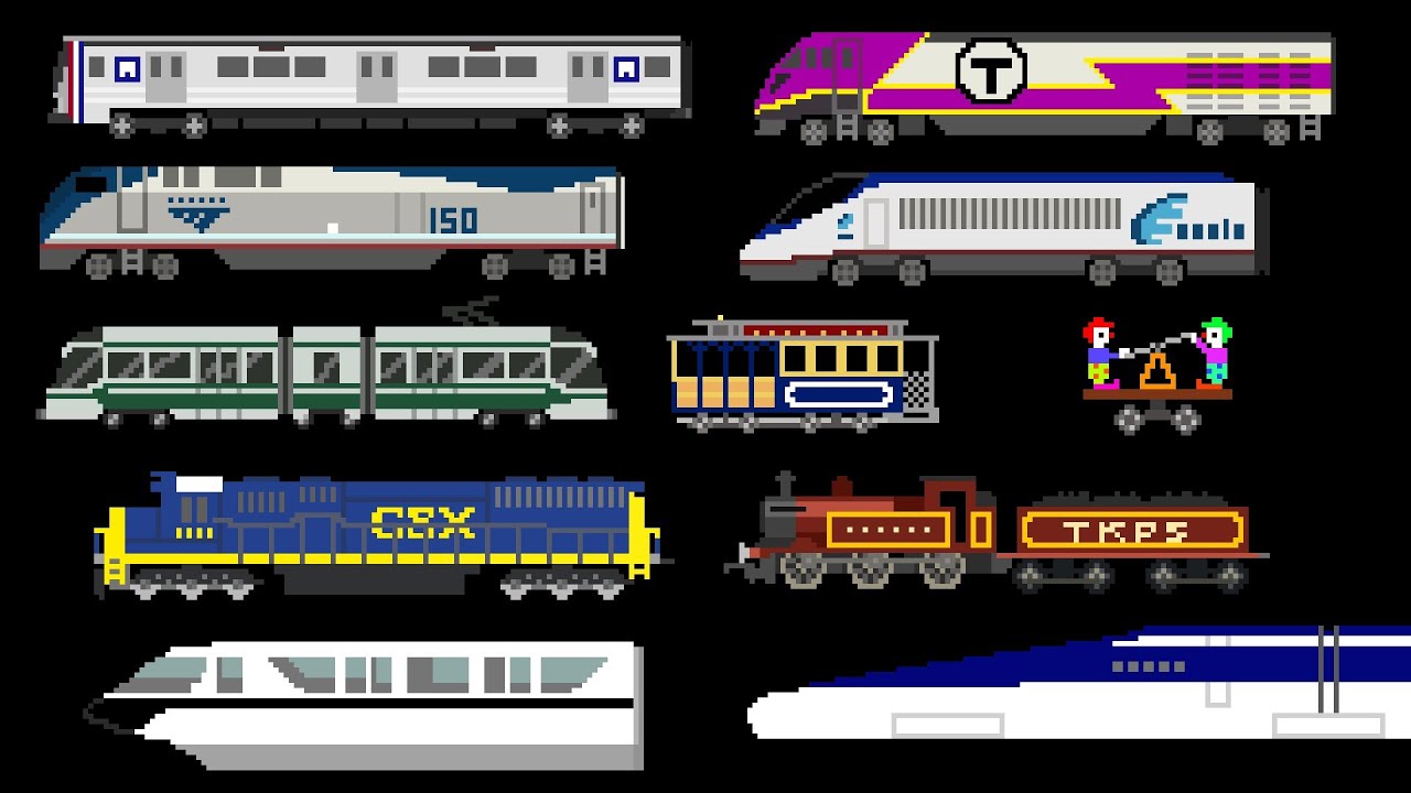 Railway Vehicles - Trains and Subways - The Kids' Picture Show (Fun & Educational Learning Video)