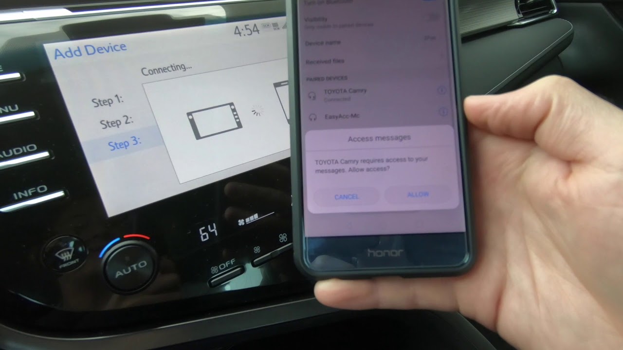 2018 Toyota Camry Bluetooth - How to Pair w/Toyota Entune
