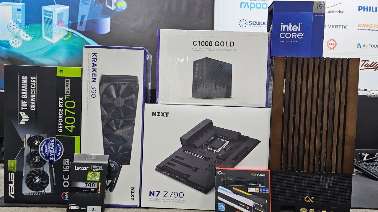 HOW TO BUILD Intel®  i9-14900K NZXT N7-Z790 RTX4070TI KRAKEN-360 STEP BYE STEP ASSEMBLY
