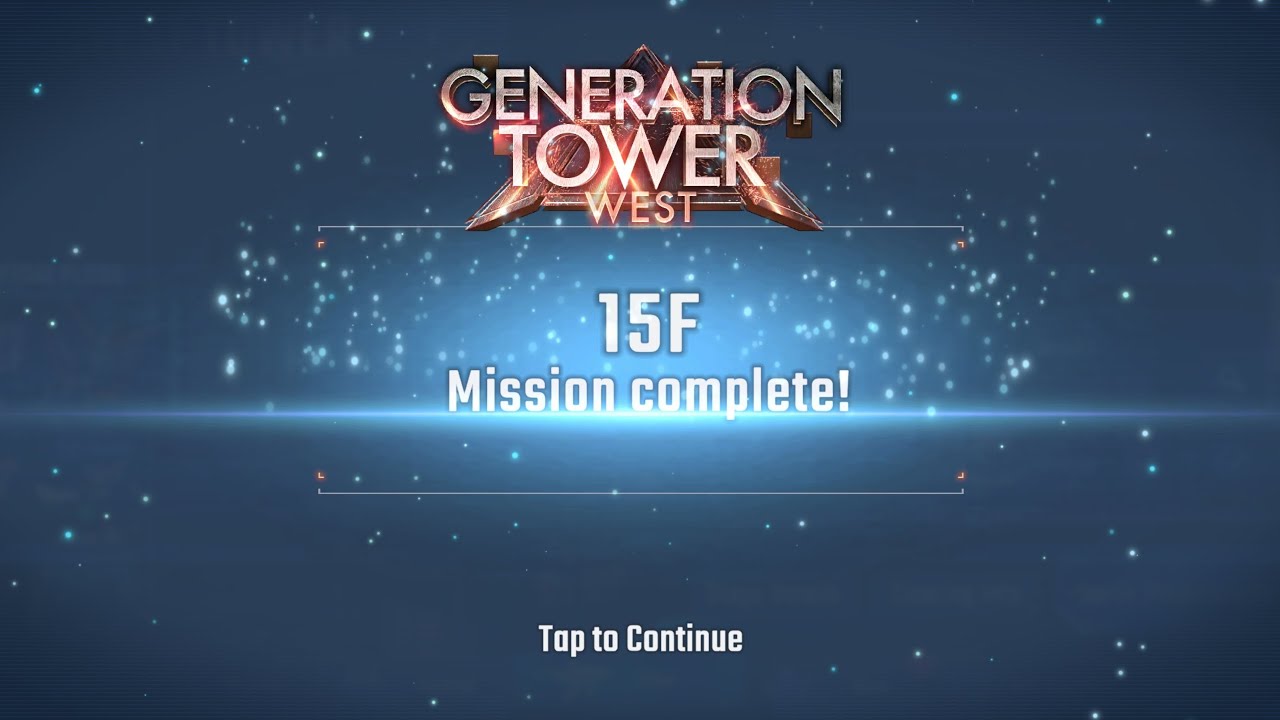 SD G Eternal: Generation Tower West 15F Clear