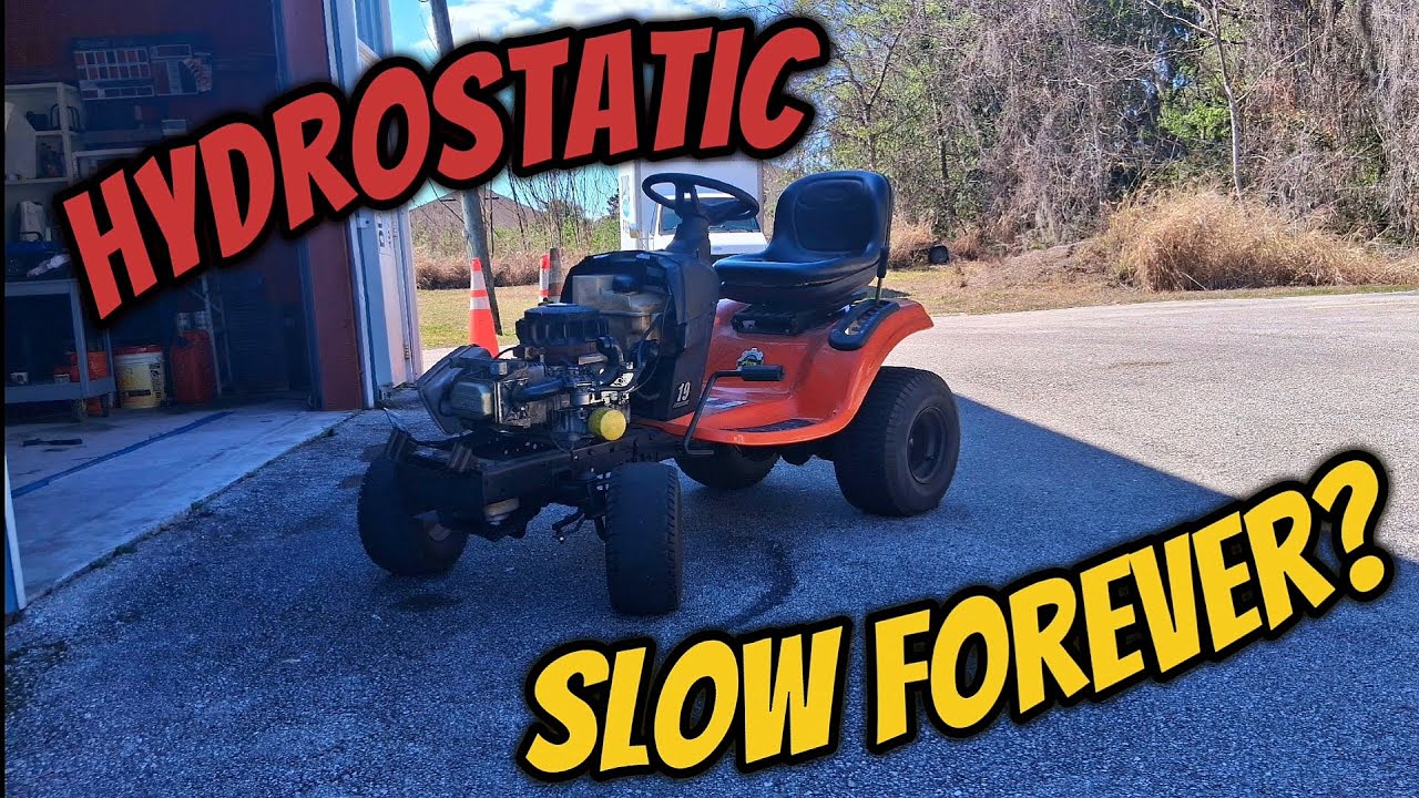 Can You Make a Hydrostatic Lawnmower Go Faster? |why you can and can't (Pt.3 race mower build) 