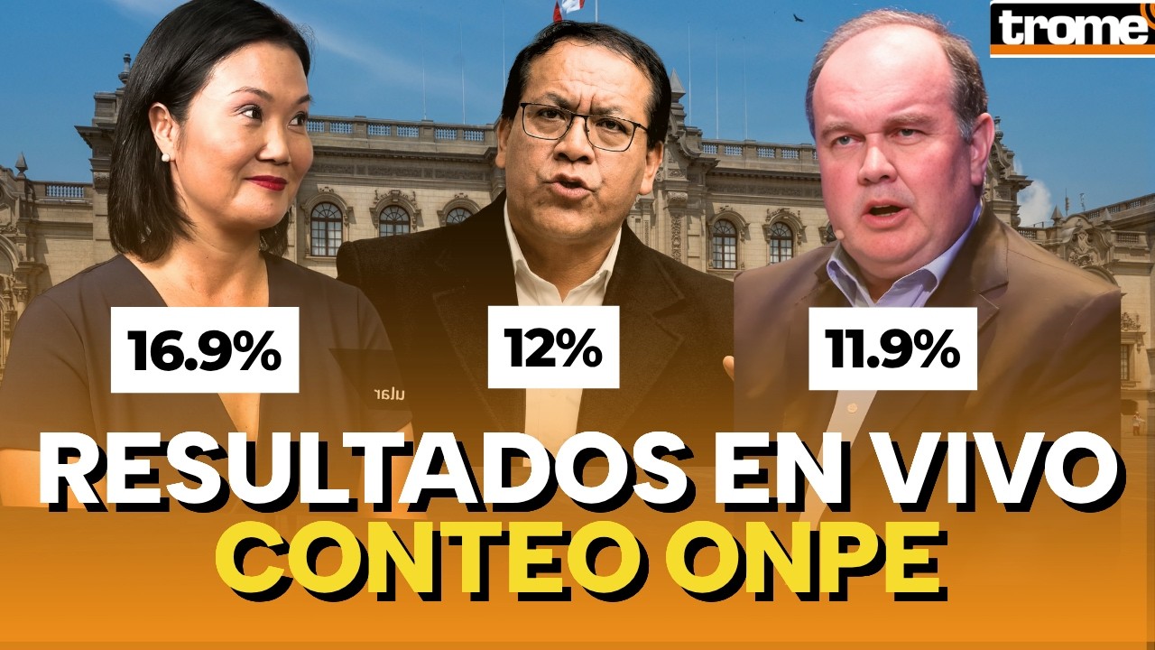 🔴 EN VIVO: RESULTADOS ELECCIONES GENERALES 2026 - ONPE AL 90% | Trome