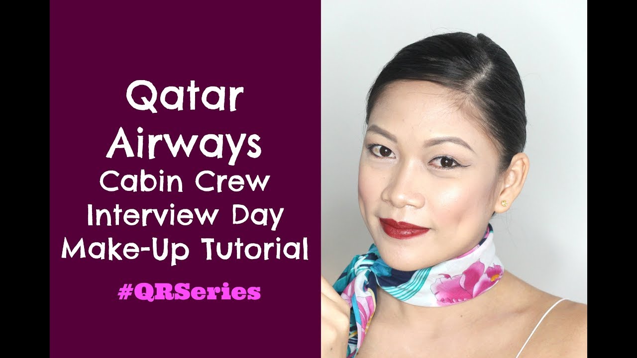 Qatar Airways CABIN CREW MAKE-UP TUTORIAL by Misskaykrizz