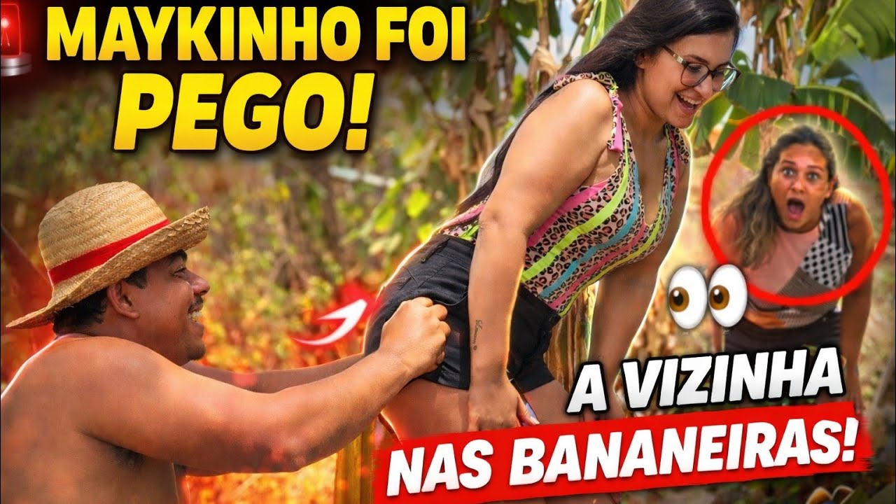 Maykinho Ensina Como Da Uma CHAMEGADA a Jany Na Bananeira