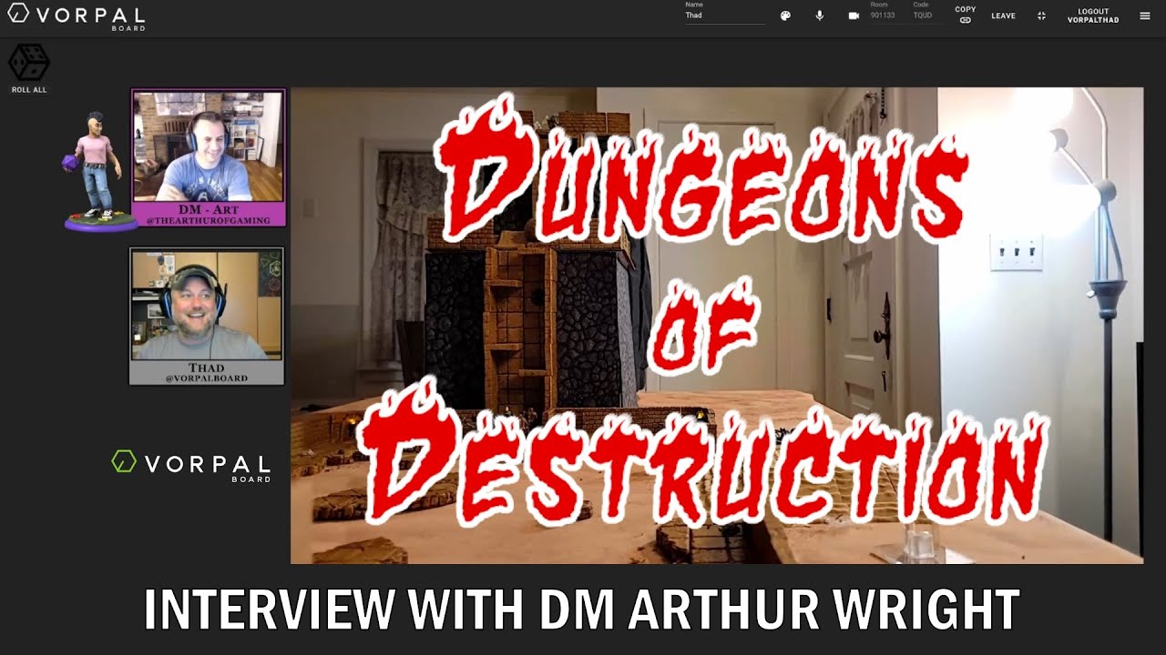 Dungeons of Destruction - S1E2 Post Game Interview with DM Arthur Wright