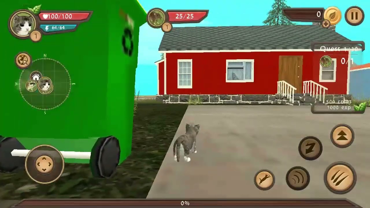 Cat Sim Online: Play with Cats singleplayer gameplay (you're so yummy)