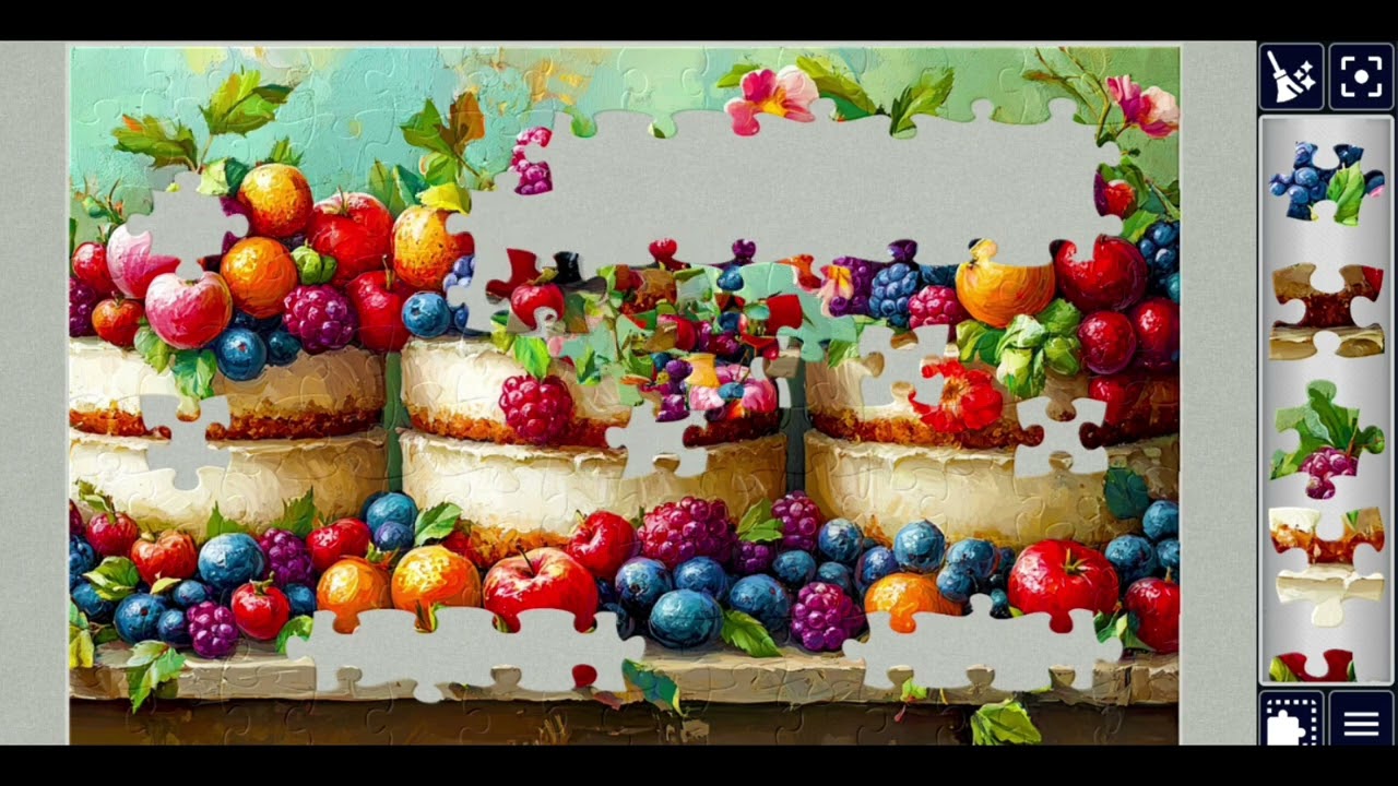Summer's Bounty Cakes🎉🥰💞🍒🍎🍋🍊jigsawpuzzle🧩🧩//#viralvideo #gaming @jigsawpuzzle667 