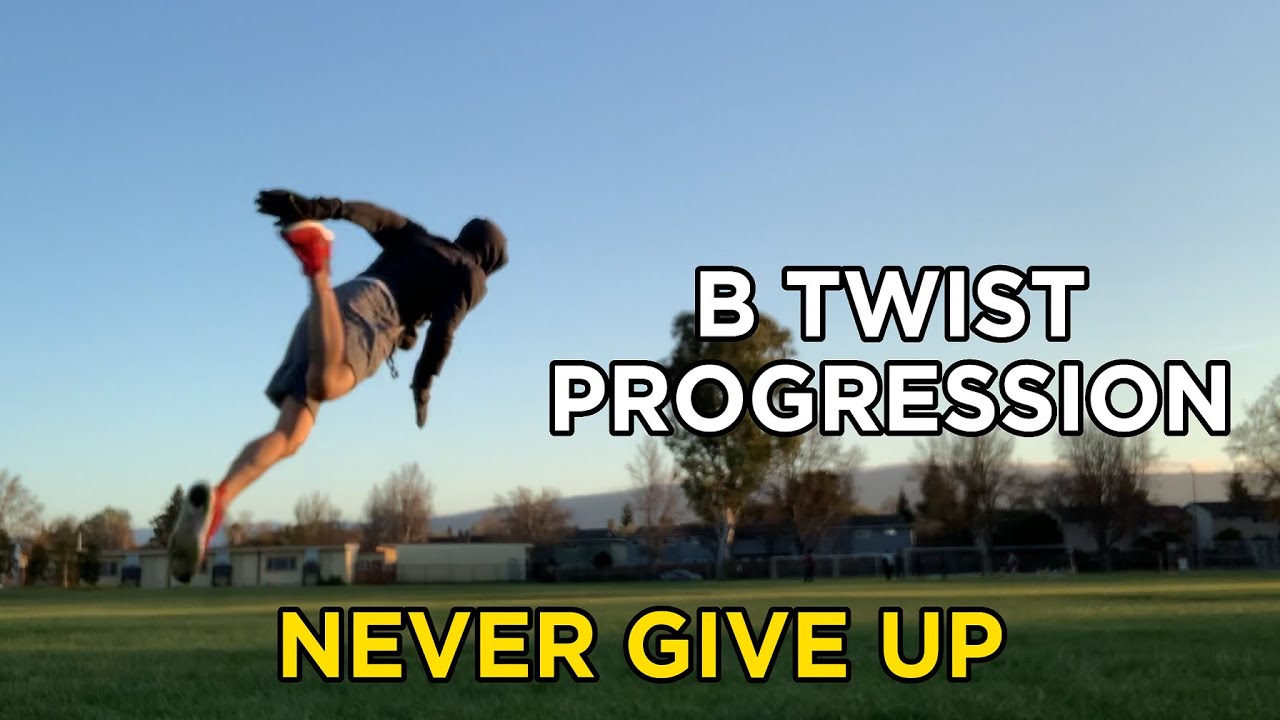 Butterfly Twist Progression - 1 DAY (MY FIRST FLIP!)