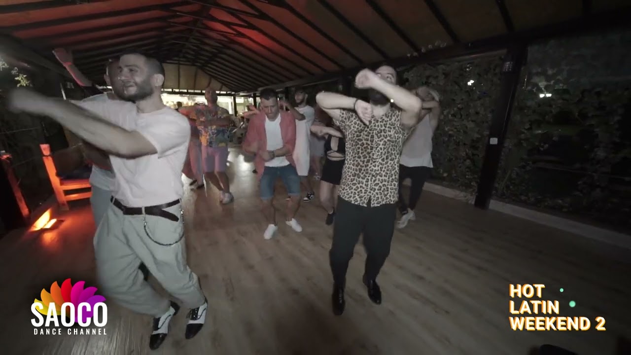 Gio Tagaev, Birant Yilmaz, Deimos Marsson Salsa Animation at Hot Latin Weekend 2, Sat 02.09.2023