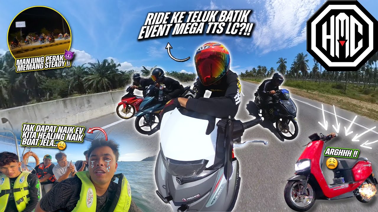 RiDE ke Teluk BATIK Naik EV BiKE?! 🤩 | EVENT Cancel WEH !!😩 | Gian TERUK Dorang SEMUA NI 🥵