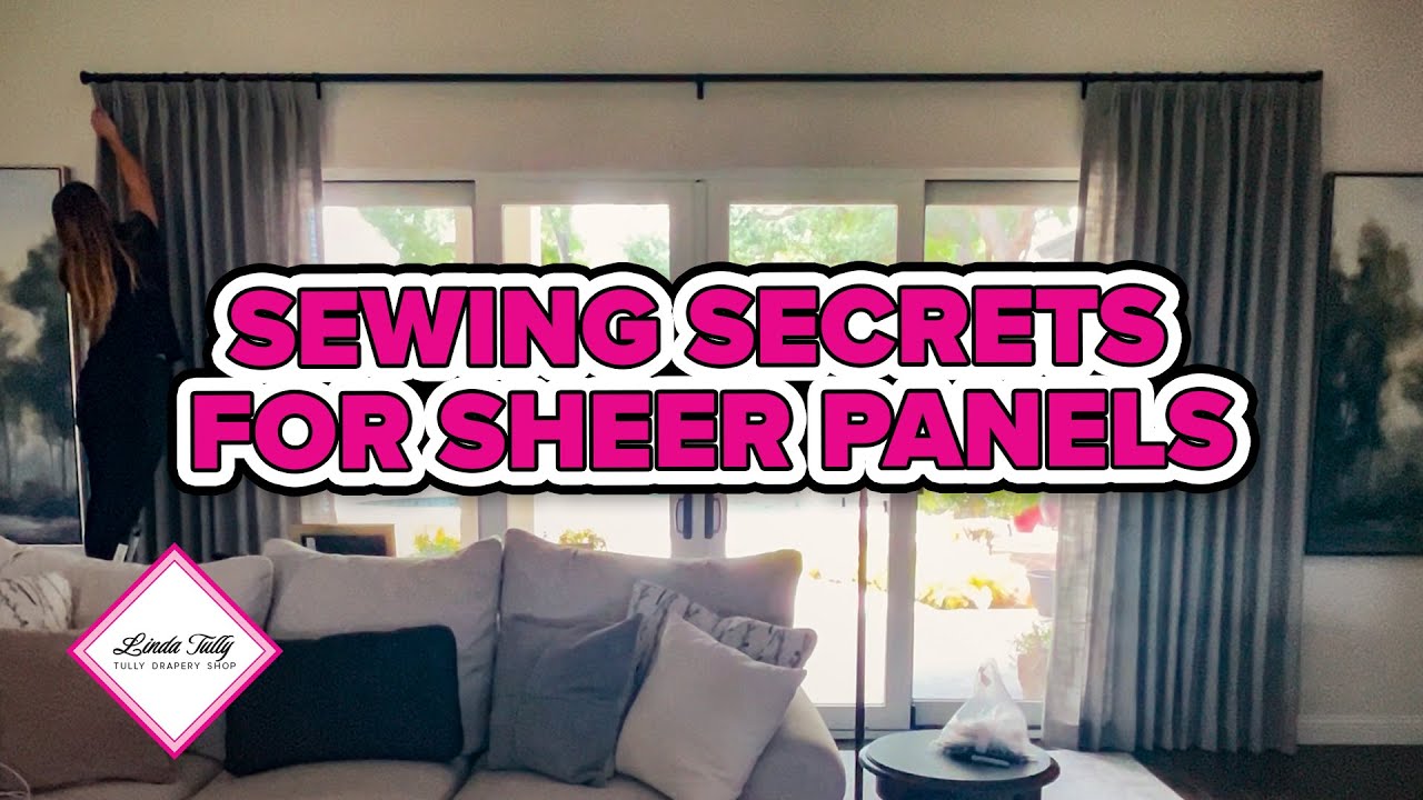 How to Make Stationary Sheer Side Panels Like a Workroom Professional