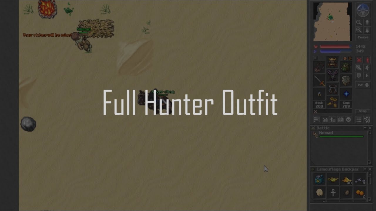 Tibia:Full Hunter Outfit en Español