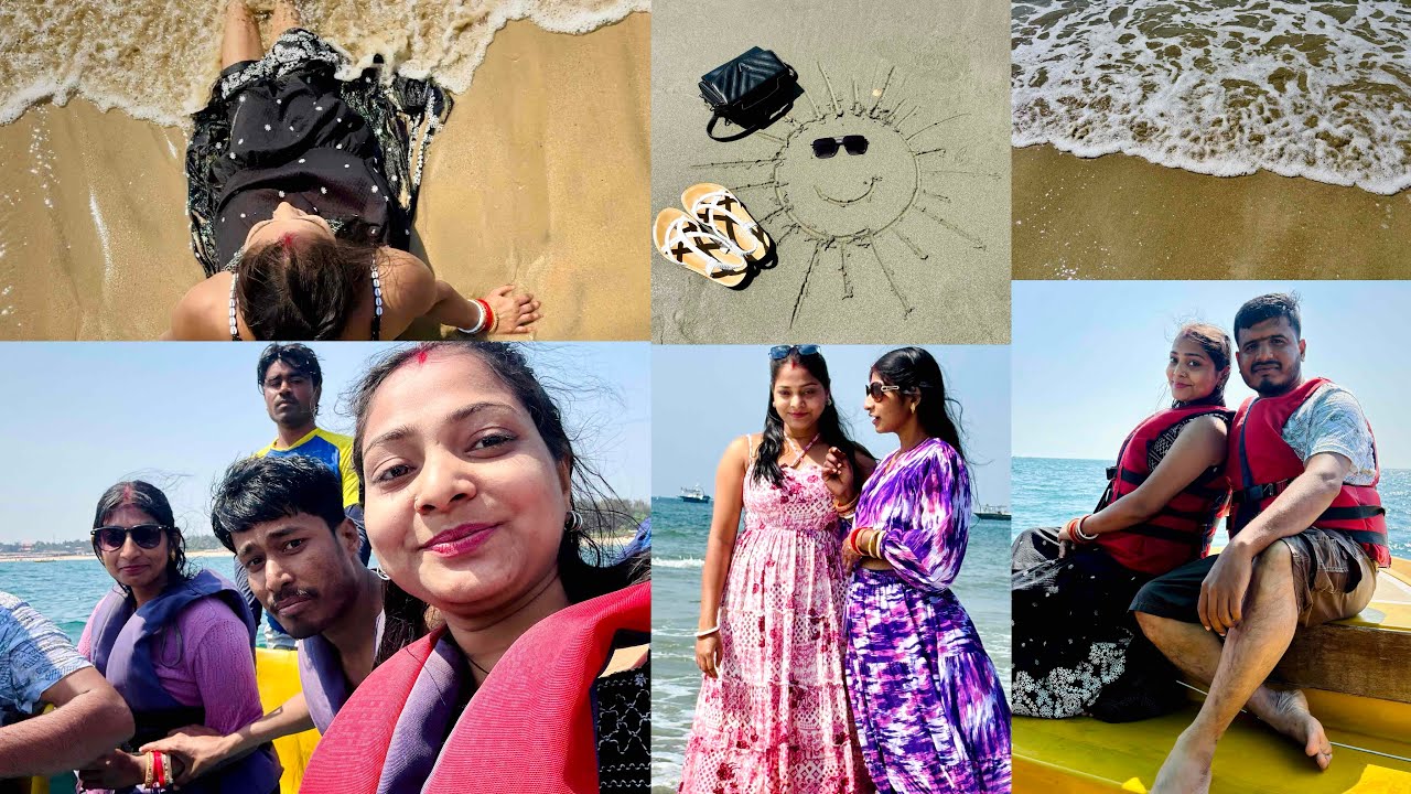 2nd Day G🥥A te Water Sports karlam || Enjoy moment tumader kache share korlam || Nandita Vlogs 