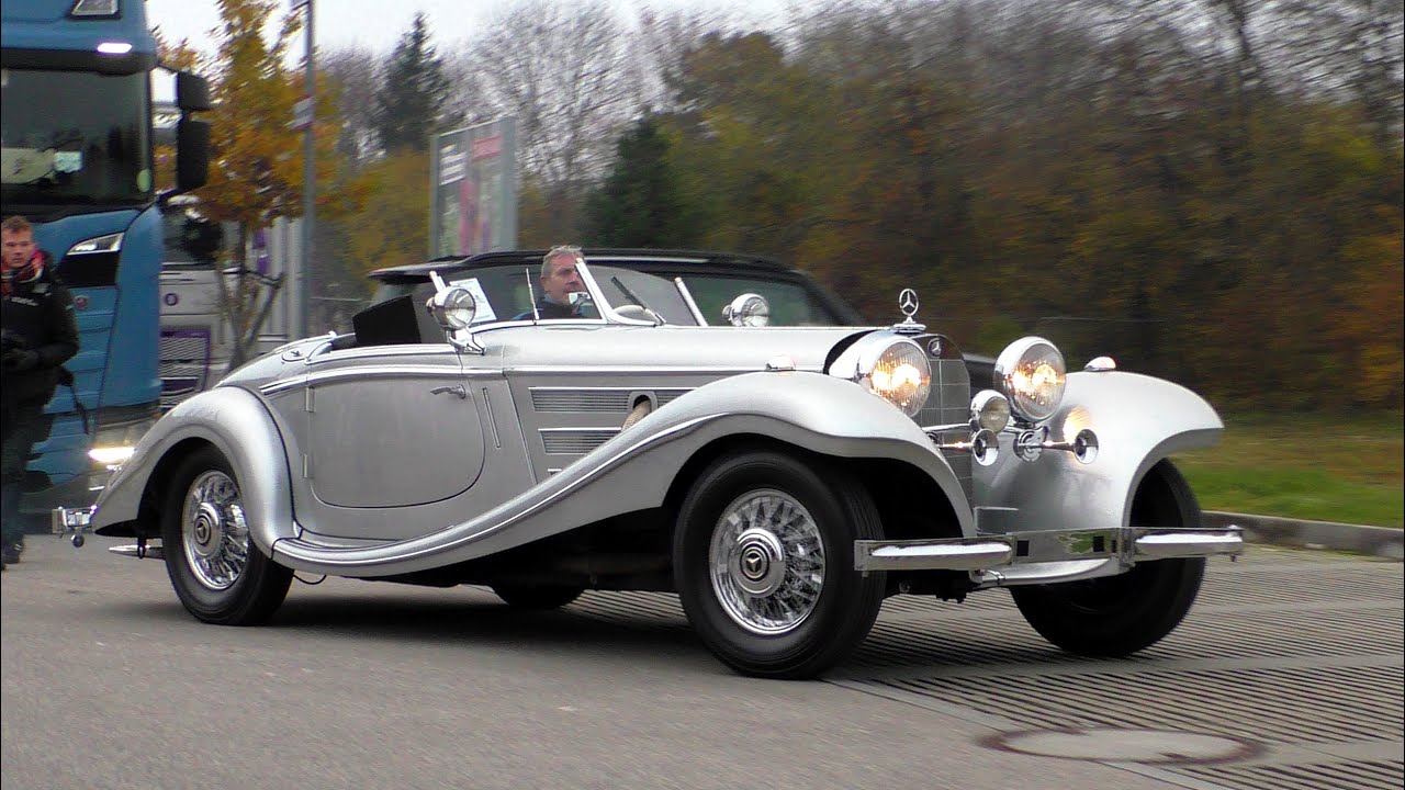 2 Mio € Mercedes 540 K Special Roadster (Auctioned at RM Sotheby's) | Start Up + Driving | Munich