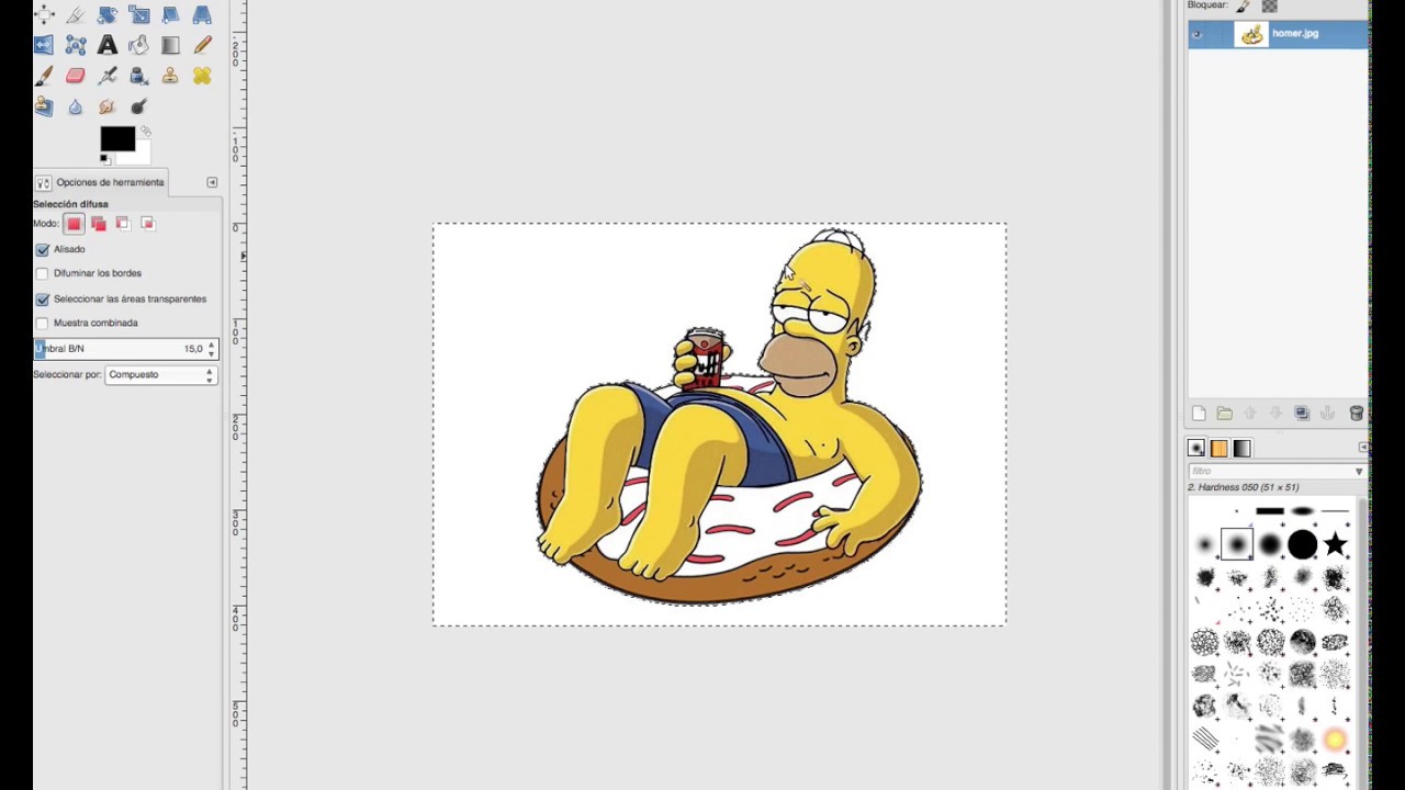 1- Quitar Fondo Blanco. Trucos GIMP