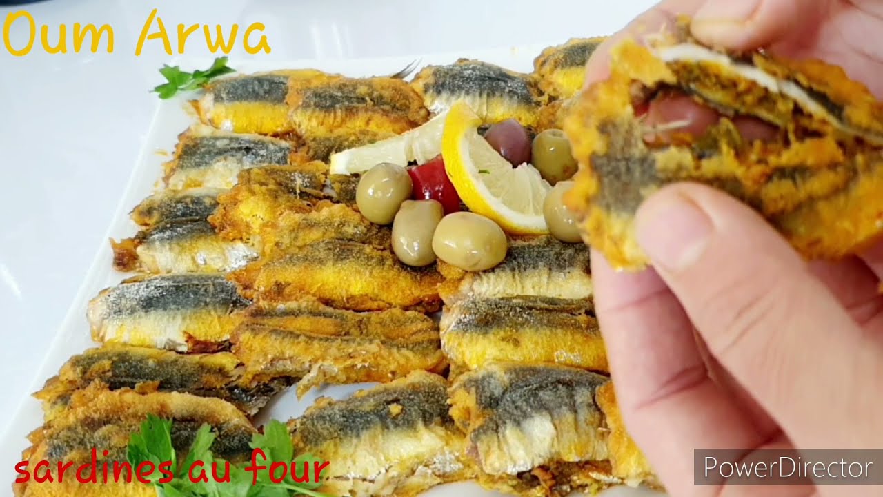 Sardines farcies à la charmoula" et rôties,cuites au four