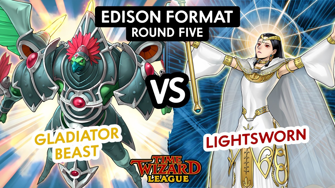 Yu-Gi-Oh! Edison Format - Round Four - Gladiator Beast vs Lightsworn - Time Wizard League