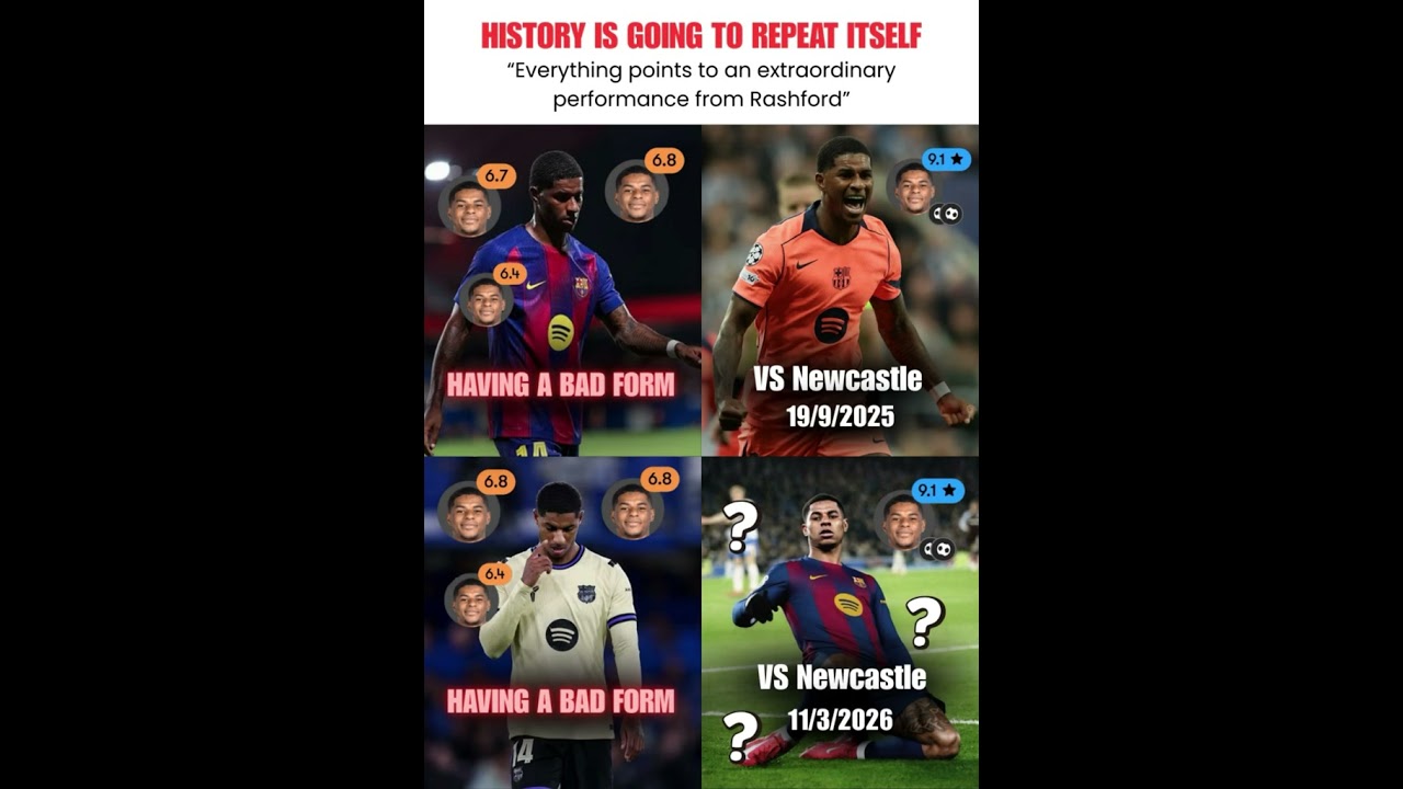 Newcastle better get themselves ready  |  Marcus Rashford  #barcelona #rashford #newcastle #ucl 