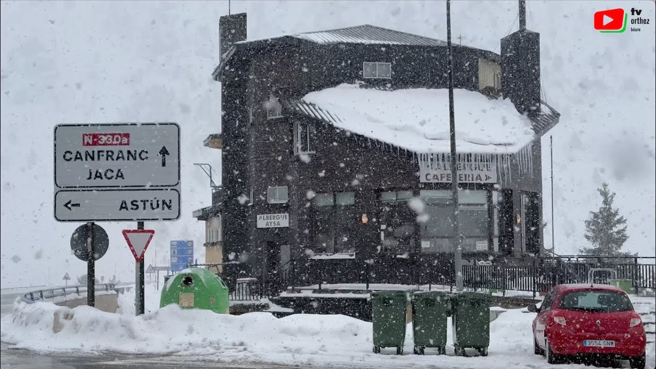 COL DU SOMPORT  | ❄️ ☃️ La Neige Tombe en Aragón  | Orthez Béarn TV