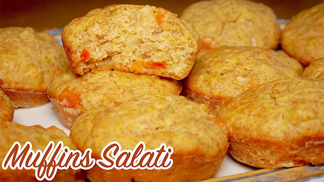 MUFFIN SALATI CON FARINA INTEGRALE (100%) Sofficissimi [Video 4K] - Easy Breakfast Muffins