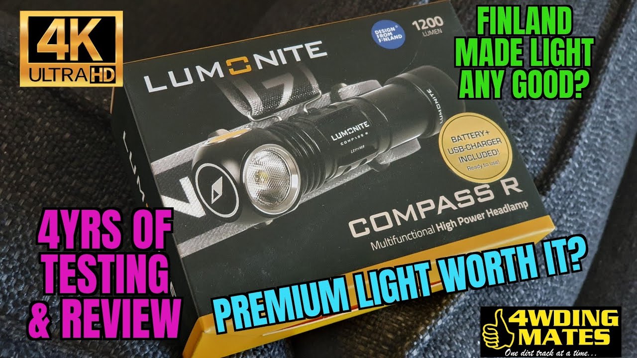 LUMONITE Compass R LED High Power Headlamp long term review made in Finland